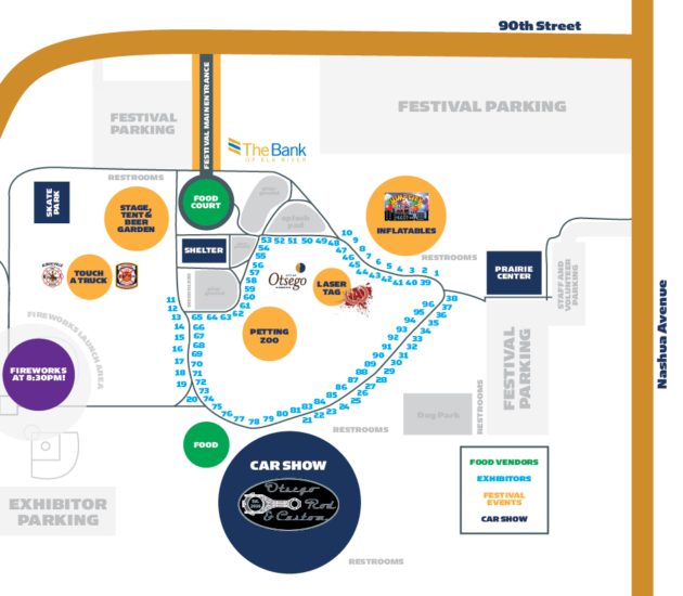 Festival Map – The Otsego Prairie Festival