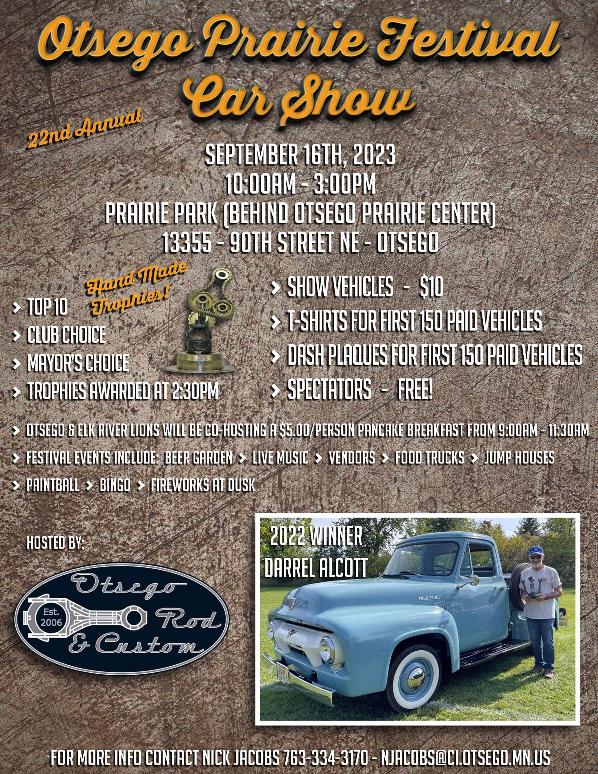 Car Show The Otsego Prairie Festival